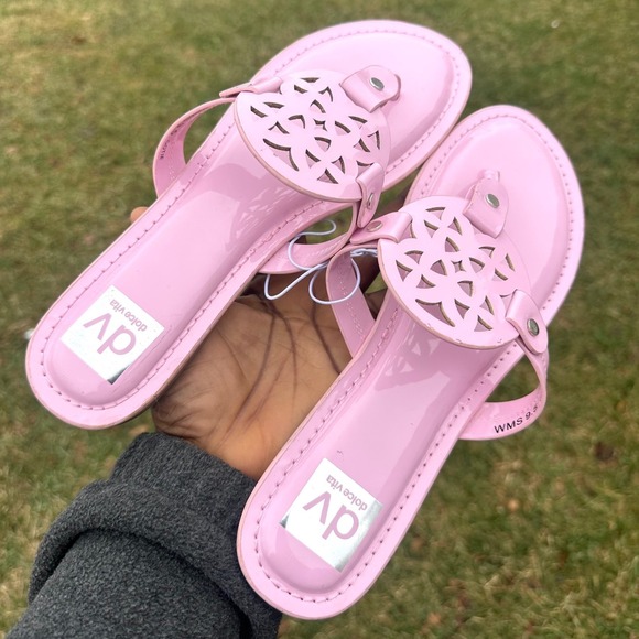 DV Dolce Vita Women's Gotie Sandals Size 9.5 Pink - Picture 12 of 13